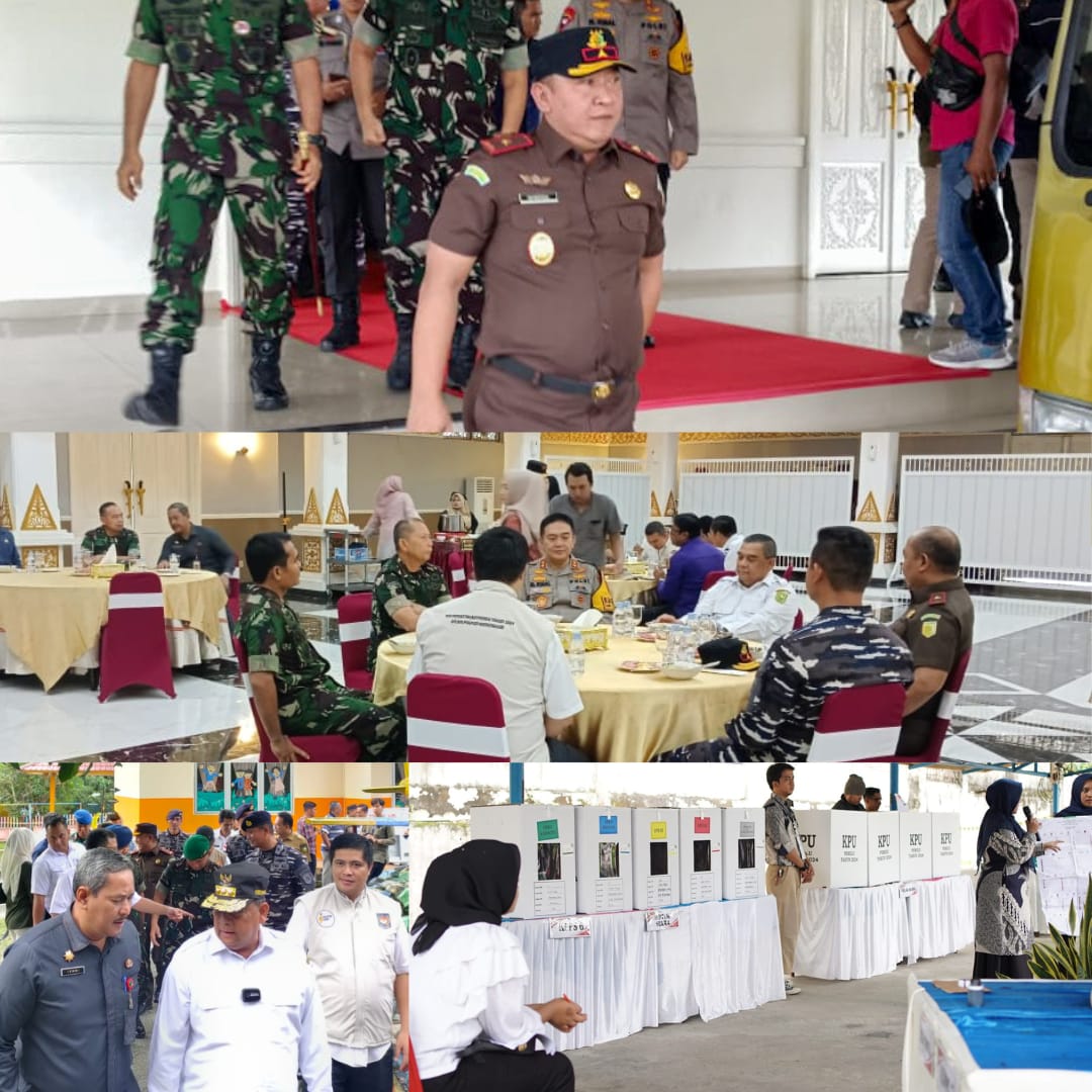 Wakajati Riau Mengikuti Kegiatan Peninjauan Pelaksanaan Pemilu 2024