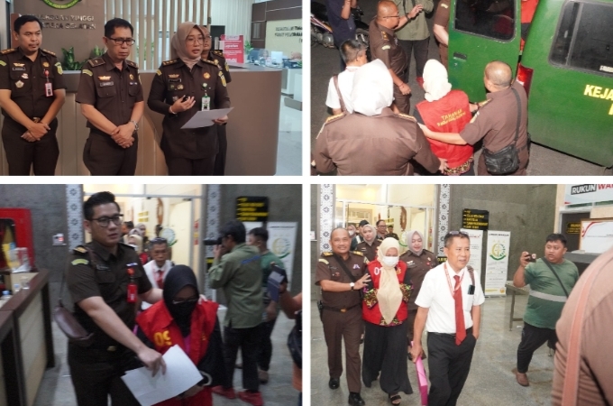 Dua Tersangka Perkara Jual Aset Yayasan Ditahan oleh Penyidik Kejati Sumsel