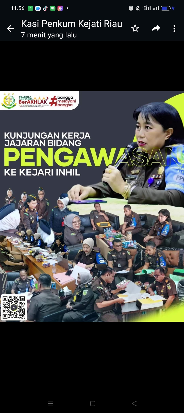Aswas Kejati Riau Melakukan Inspeksi Umum di Kejari Indragiri Hili