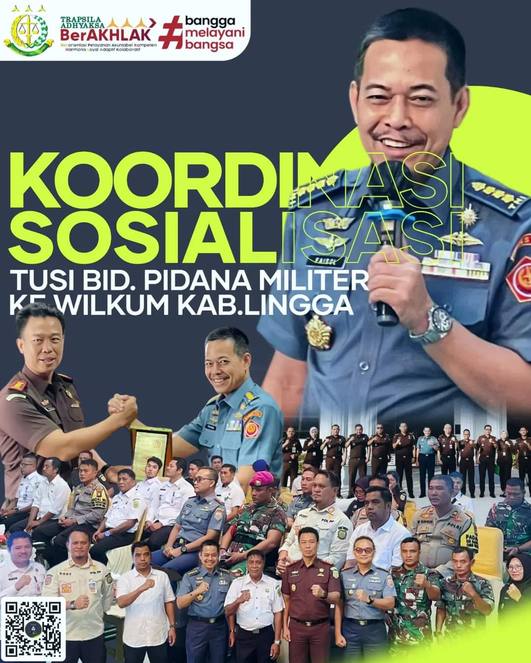 Aspidmil Kolonel Laut (H) Faisol, S.H. Sosialisasikan Tupoksi Bidang Pidmil di Kabupaten Lingga