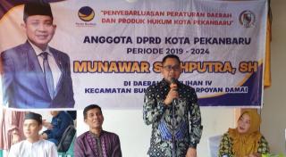 Munawar Gelar Penyebarluasan Perda Pekanbaru Nomor 4 Tahun 2021