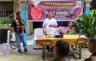Dapot Sinaga Gelar Sosper Retribusi Pelayanan Persampahan dan Kebersihan