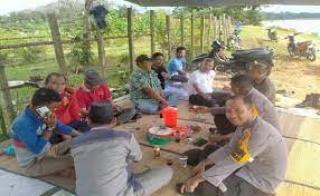 Polsek Kampar Gelar Sosialisasi Pemilu Damai di Desa Tanjung Belit Selatan