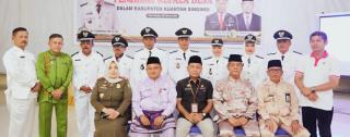 Sekda Lantik 7 Penjabat Kepala Desa di Kuansing