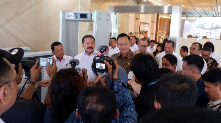 Jaksa Agung ST Burhanudin Terima Audiensi Menteri ATR/BPN RI Guna Membahas Penguatan Hukum