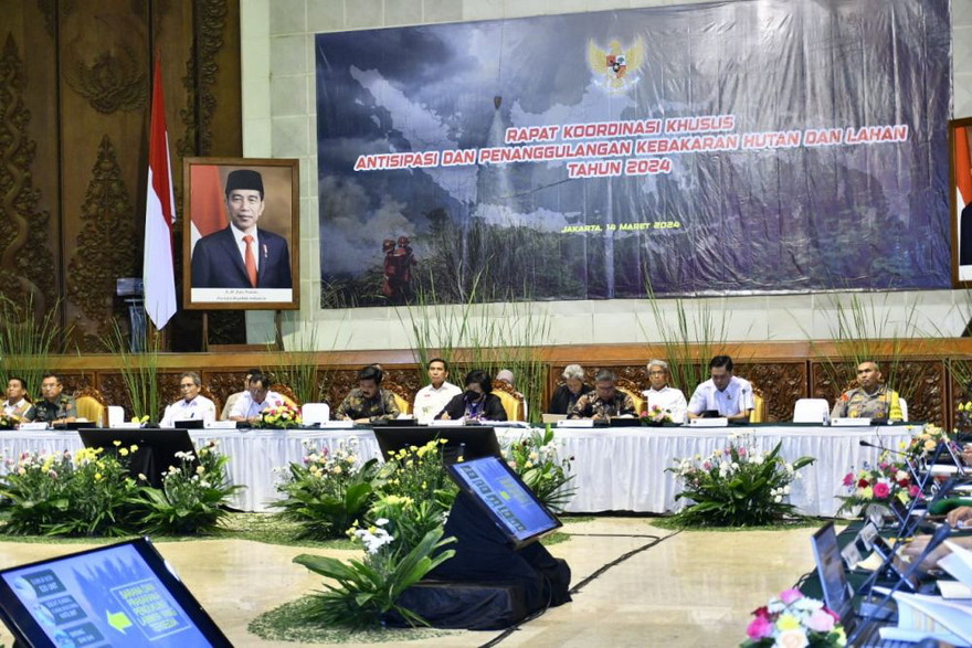 Pj Gubri Ikuti Rakorsus Kebakaran Hutan dan Lahan 2024
