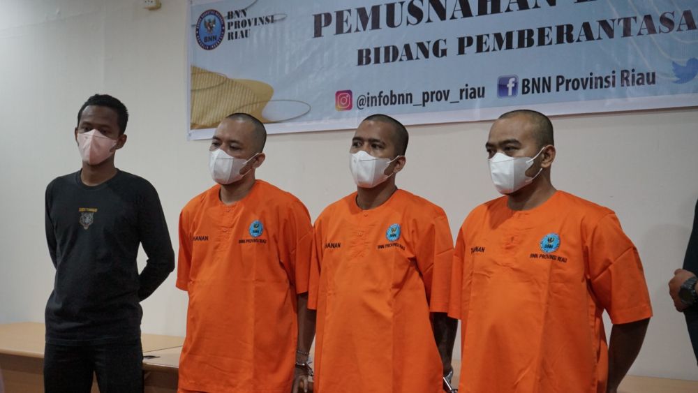Pecatan Polisi Diamankan BNN Riau Terkait Jaringan Narkoba