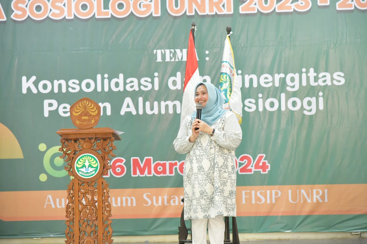 Bupati Kasmarni Hadiri Pelantikan IKA Sosiologi Fisip UNRI