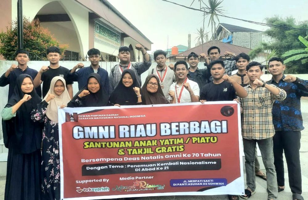 Dies Natalis ke-70, GMNI Riau Berbagi ke Panti Asuhan