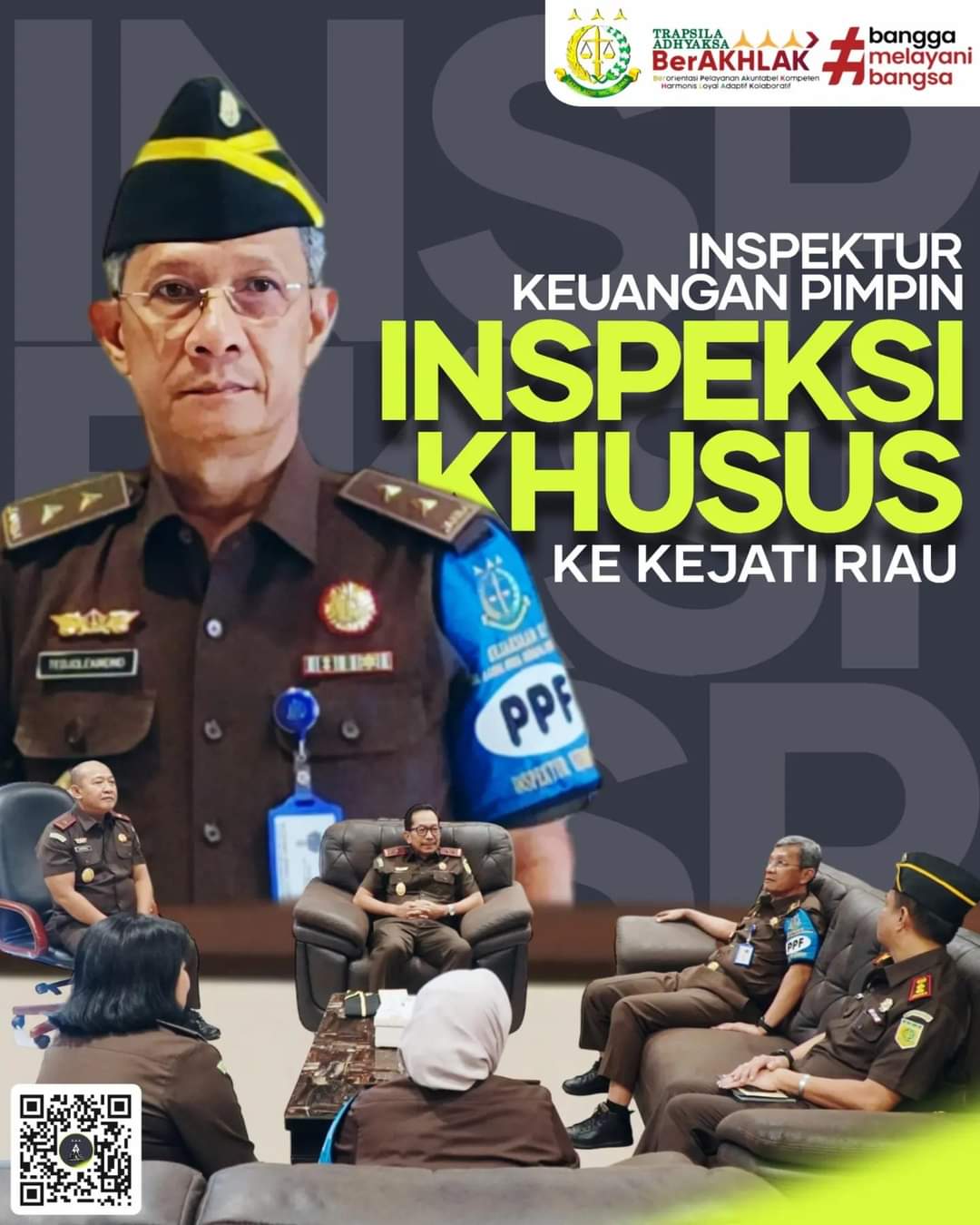 Kajati Riau Sambut Baik Inspektur Keuangan Jamwas Kejagung RI dalam Rangka Inspeksi KhususÂ
