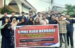 Dies Natalis ke-70, GMNI Riau Berbagi ke Panti Asuhan
