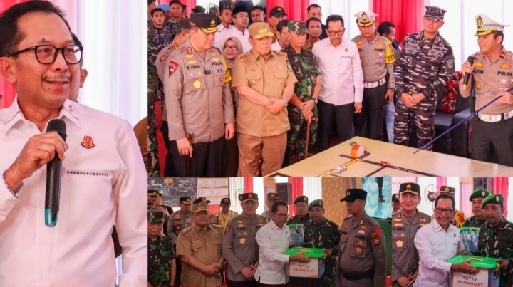 Kajati Riau Bersama Forkopimda Melakukan Peninjauan Pos Mudik Lebaran Tahun 2024