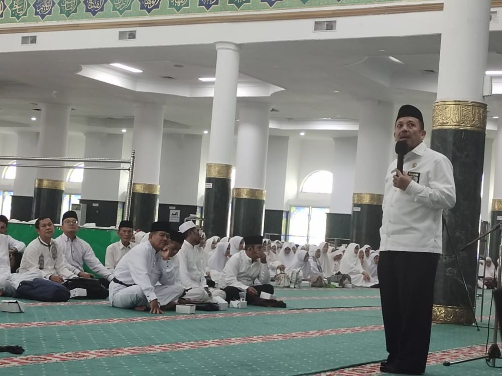 1.167 CJH Kota Pekanbaru Ikuti Manasik Haji Perdana
