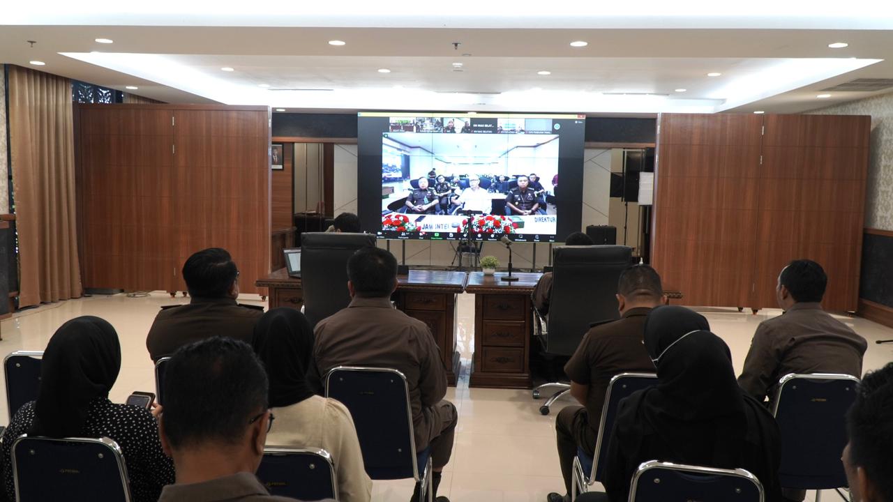 Kajati Riau mengikuti Kegiatan Kunker JAM Intelijen Kejaksaan Agung RIÂ