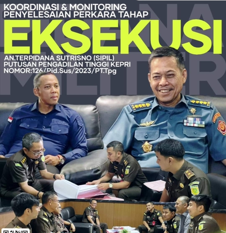 Aspidmil Kejati Riau Lakukan Koordinasi dan Monitoring di Kejari Bintan