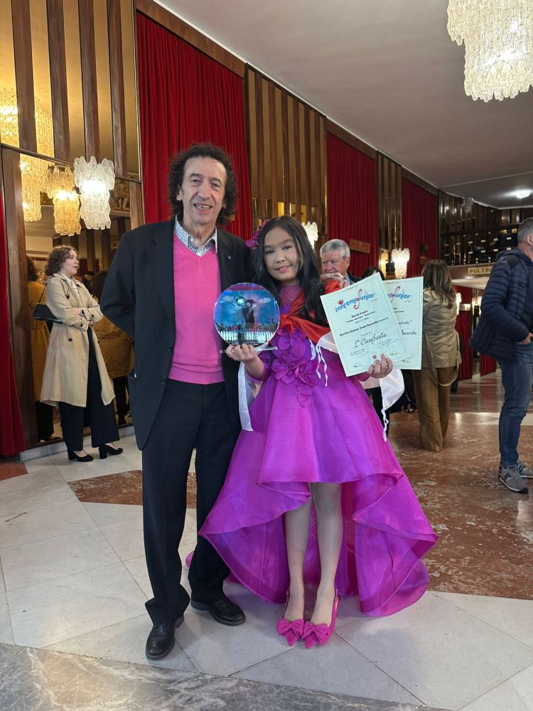 Bangga! Aurellie Asal Pekanbaru Harumkan Nama Indonesia pada Kompetisi Sanremo Junior di Italia