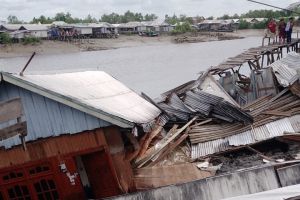 Musibah Tanah Longsor Terjadi di Kecamatan Tanah Merah Indragiri Hilir