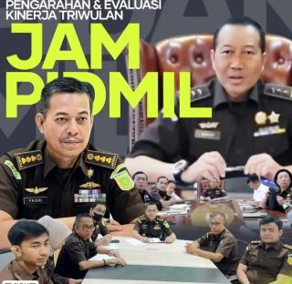 Aspidmil Kejati Riau Mengikuti Pengarahan & Evaluasi Kinerja Triwulan I bersama JAM PidmilÂ 