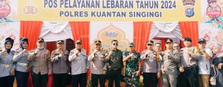 Bersama Forkopimda, Bupati Kuansing Tinjau Sejumlah Pos Pelayanan Lebaran