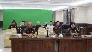 Dari Gedung Satya Adhi Wicaksana, Wakajati Riau Mengikuti Kegiatan Musrenbang Kejaksaan RI