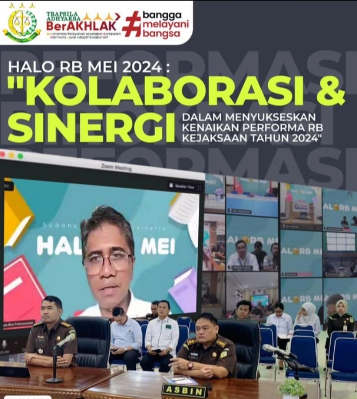 Fokus pada Penguatan Esistensi Mal Pelayanan Publik, Plh. Asbin Kejati Riau Mengikuti Halo RB 2024