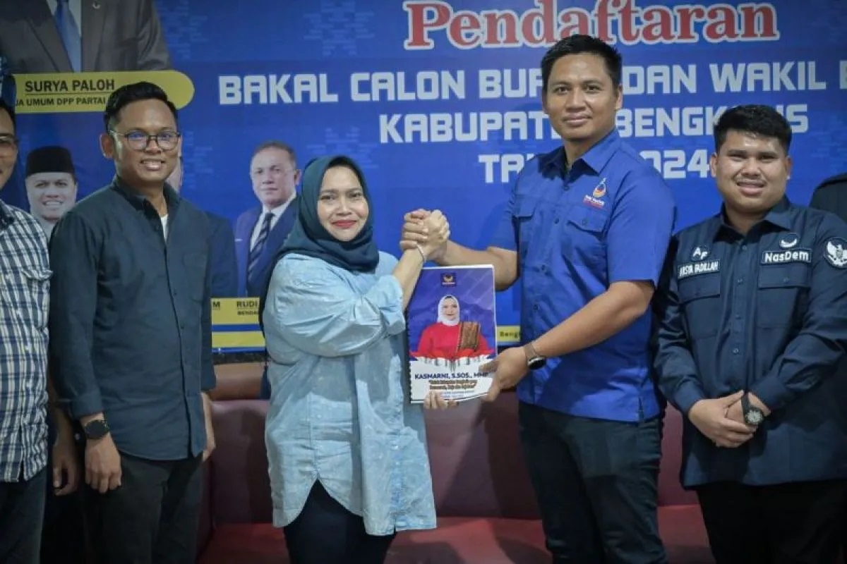 Maju Lagi di Pilkada Bengkalis, Kasmarni Daftar ke Partai Nasdem