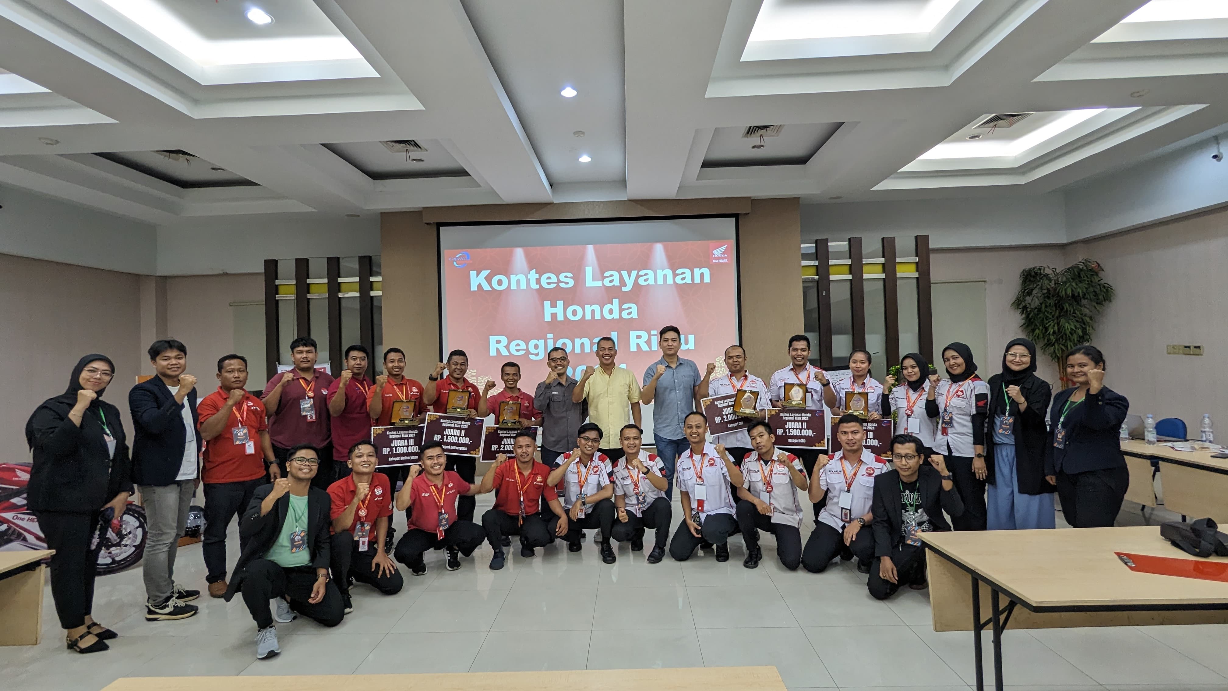 CDN Gelar Kontes Layanan Honda Regional Riau Tahun 2024, Ini Para PemenangnyaÂ 