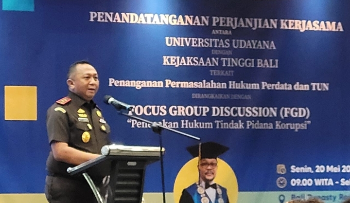 Kajati Bali Dr. Ketut Sumedana : Pemberantasan Korupsi Tanggung jawab APH dan Akademisi