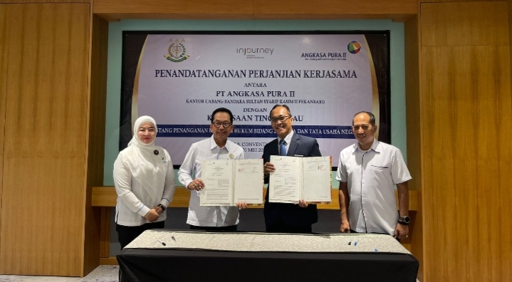 Terkait Hukum, Kajati Riau Tandatangani Perjanjian Kerjasama Dengan PT. Angkasa Pura II