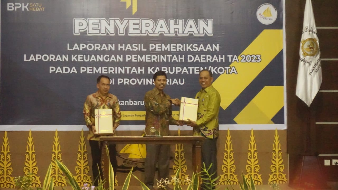 Pemkab Inhil Raih Opini WTP Ke Delapan Secara Berturut-turut dari BPK Perwakilan Riau