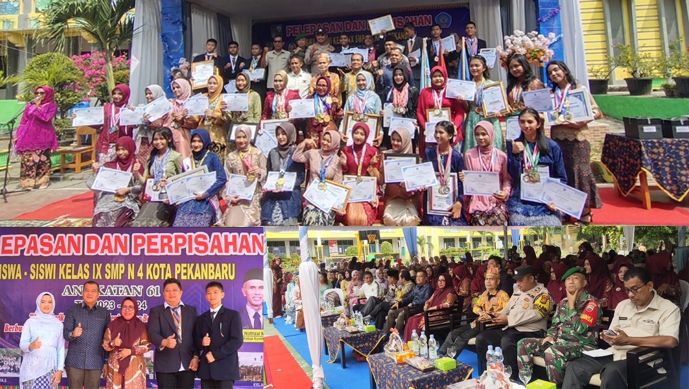 SMPN 4 Pekanbaru Gelar Perpisahan Siswa Kelas IX Angkatan 2023/2024