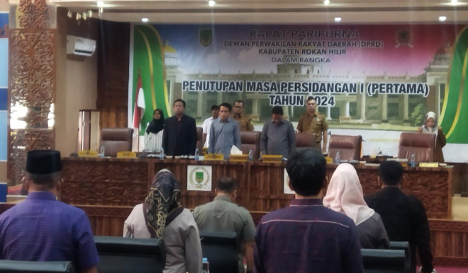 Masa Sidang I Tahun 2024 DPRD Rohil Resmi Ditutup