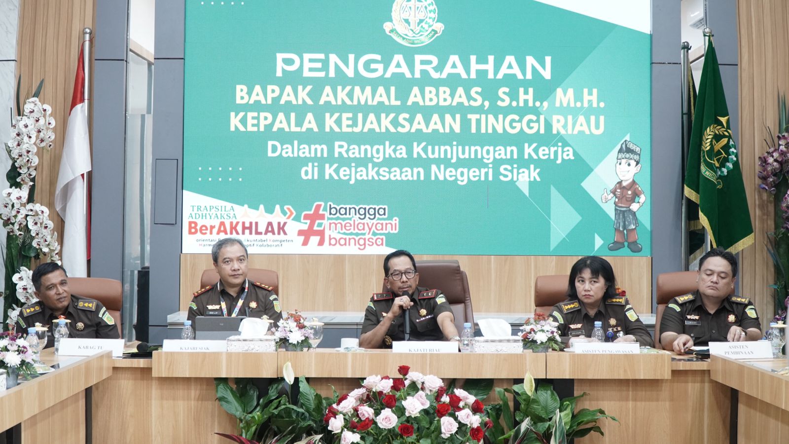 Secara Intensif Memonitoring Progress Kinerja, Kajati Riau Kunker di Kejari Siak