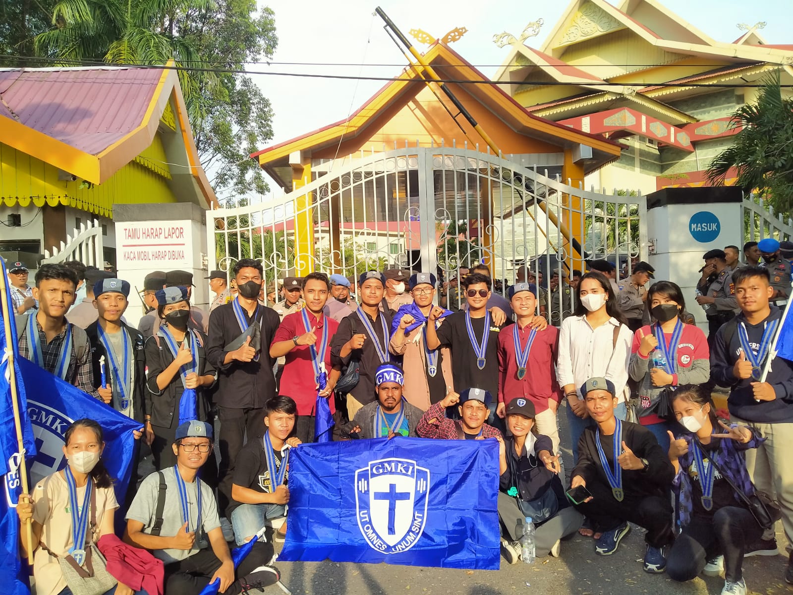 Sambut Presiden Jokowi, GMKI Pekanbaru Bantah Terlibat Aksi Penolakan