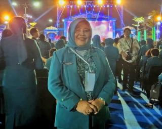 Ketua TP PKK Meranti Hj. Ismiatun Asmar Hadiri Malam Puncak Hari Kesatuan Gerak PKK Tahun 2024