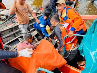 ABK Hilang Terjatuh di Sungai Kuala Anak Mandah, Basarnas Lakukan Pencarian