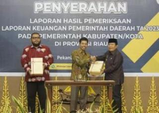 Pemkab Rohul Kembali Terima WTP dari BPK RI