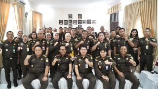 Kajati Riau di dampingi Ketua IAD Kunker dan Supervisi di Kejari Pelalawan