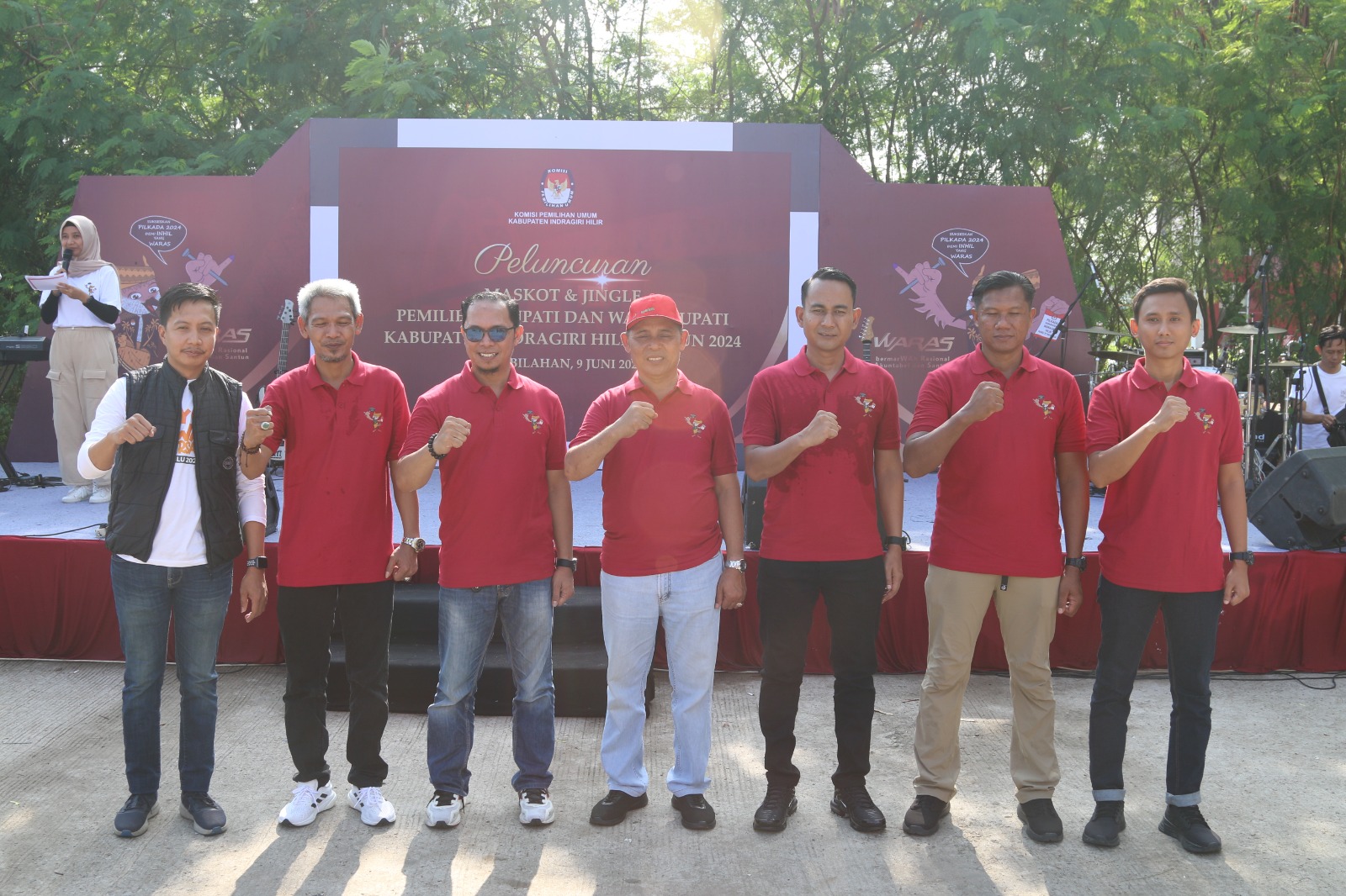 Pj Bupati Herman Hadiri Peluncuran Maskot Burung “Si Kedidi†dan Jingle Lagu KPU Inhil