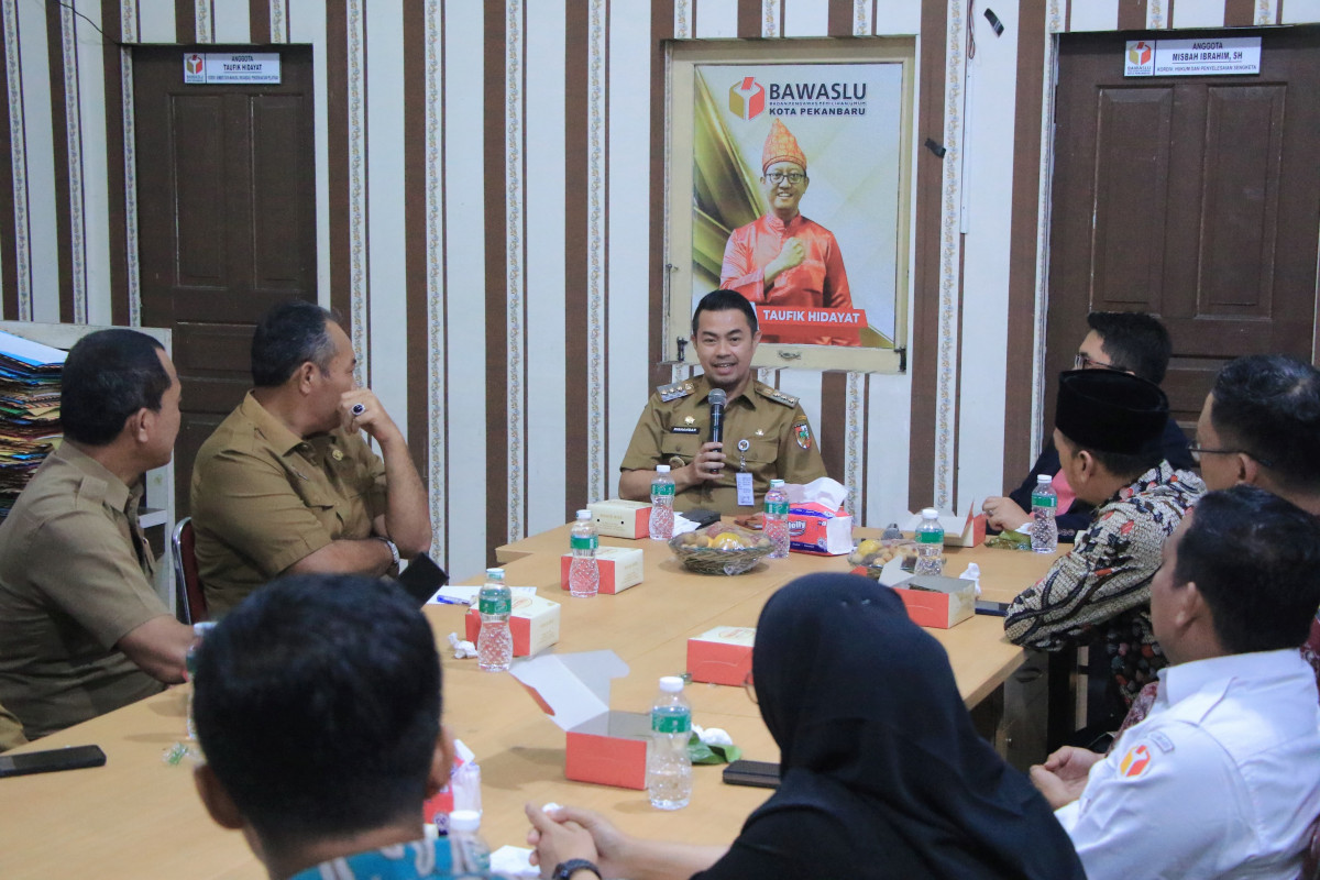 Jelang Pilkada Serentak di Pekanbaru 2024, Pj Wali Kota Koordinasi dengan Bawaslu PekanbaruÂ 