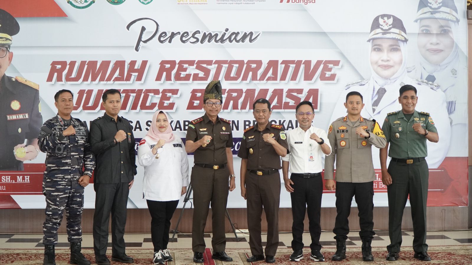 Rumah Restorative Justice Bermasa Pada Desa se - Kabupaten Bengkalis Diresmikan Kajati Riau