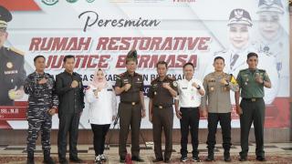 Rumah Restorative Justice Bermasa Pada Desa se - Kabupaten Bengkalis Diresmikan Kajati Riau