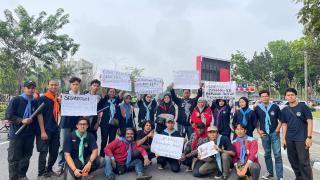 Mahasiswa Polbeng Sampaikan Isu Abrasi di Ajang Purnama PA Riau