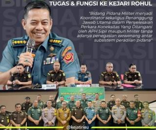 Aspidmil Kejati Riau Sosialisasikan Tupoksi Pidana Militer dan Penerangan Hukum di Rokan Hulu 
