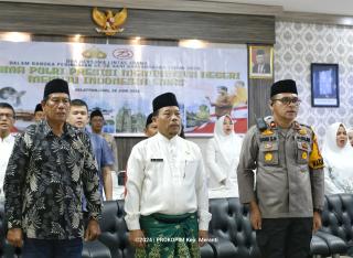 Plt Asisten I M. Mahdi Hadiri Doa Lintas Agama Hari Bhayangkara ke-78