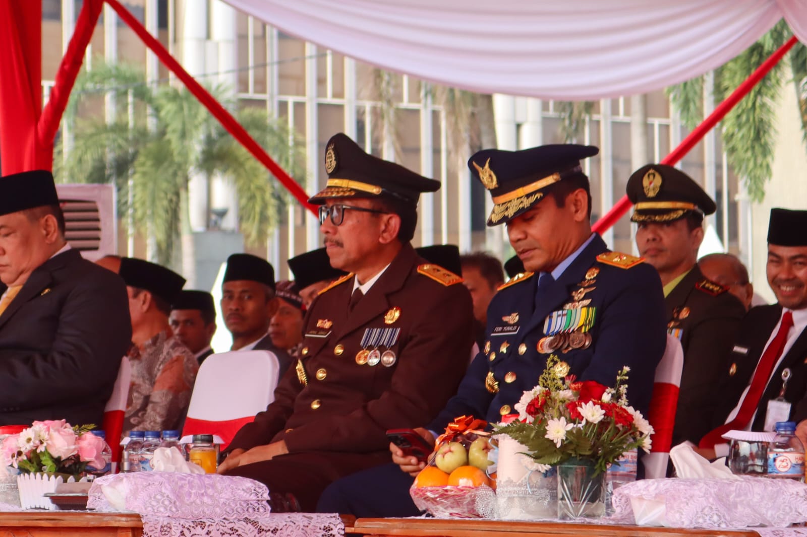 Kajati Riau Akmal Abbas Hadiri Upacara dan Syukuran Hari Bhayangkara ke 78Â