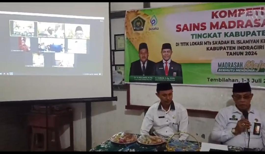 Kakan Kemenag Inhil Buka KSM Tingkat Kabupaten Inhil
