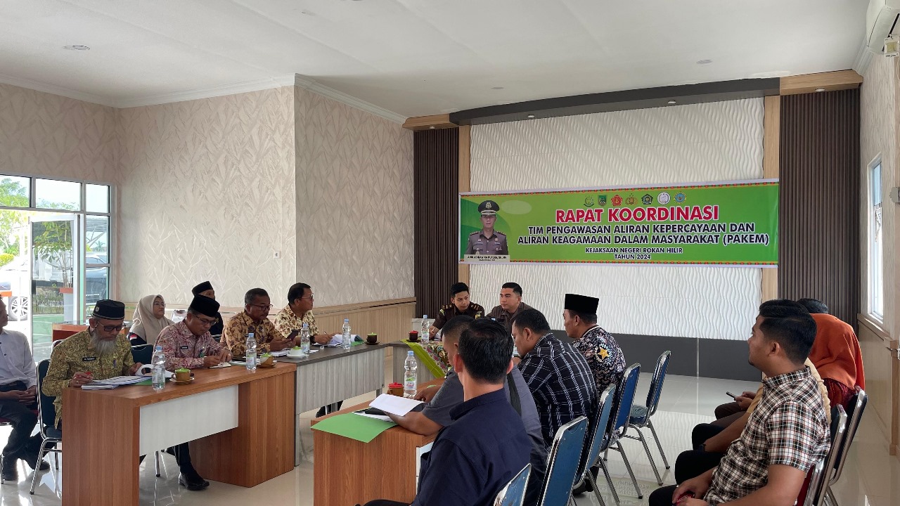Tim PAKEM Melakukan Rapat Koordinasi di Kejaksaan Negeri Rokan Hilir