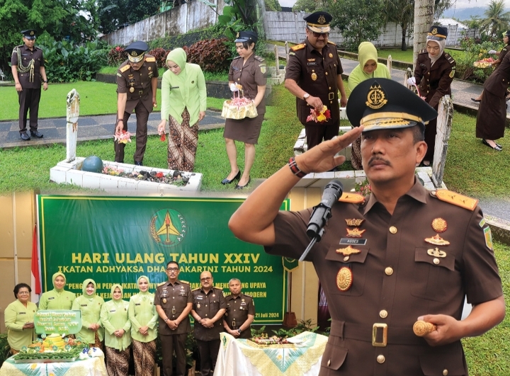 Kajati Maluku Pimpin Upacara Ziarah Dalam Rangka HBA ke -64 dan HUT IAD ke 24