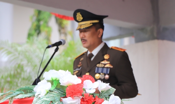 Jadi Inspektur Upacara HBA ke 64, Kajati Maluku Membacakan Amanat Jaksa Agung RI